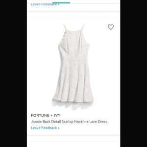 White lace summer dress